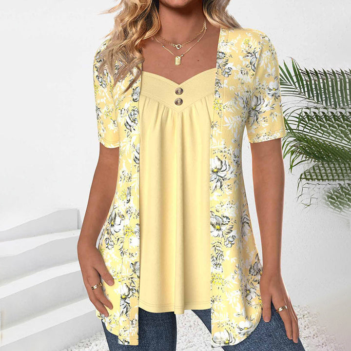 Elena | Elegant Floral Blouse