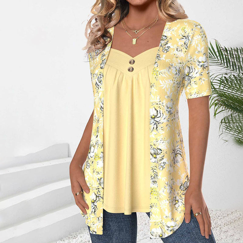 Elena | Elegant Floral Blouse
