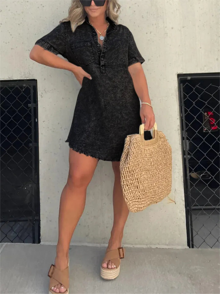 Levia | Washed Summer Shirt Dress
