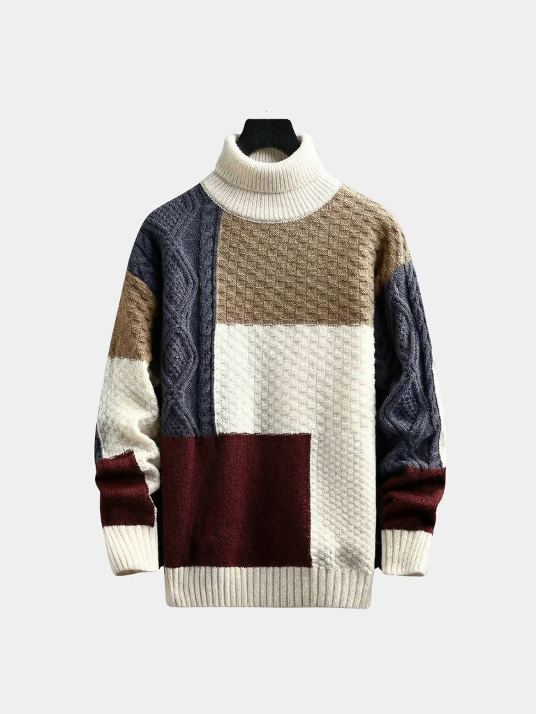Valerio | Mosaic Artisan Knit Sweater