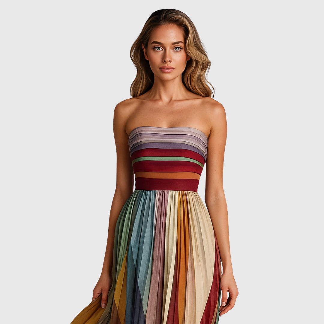 Virella | Pleated Evening Dress