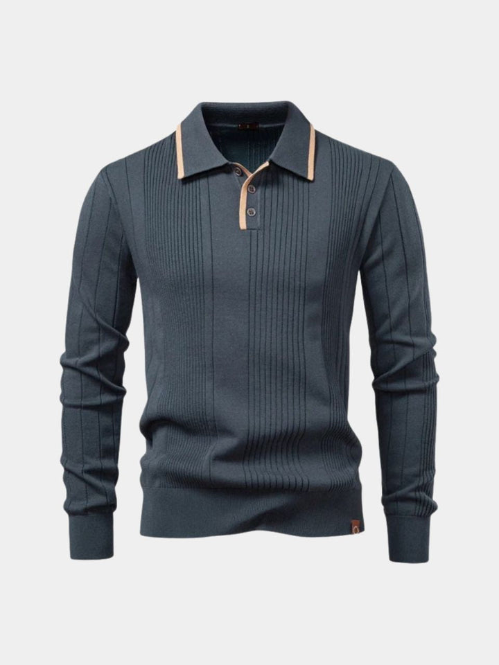 Riverton | Vertical Ridge Knit Sweater