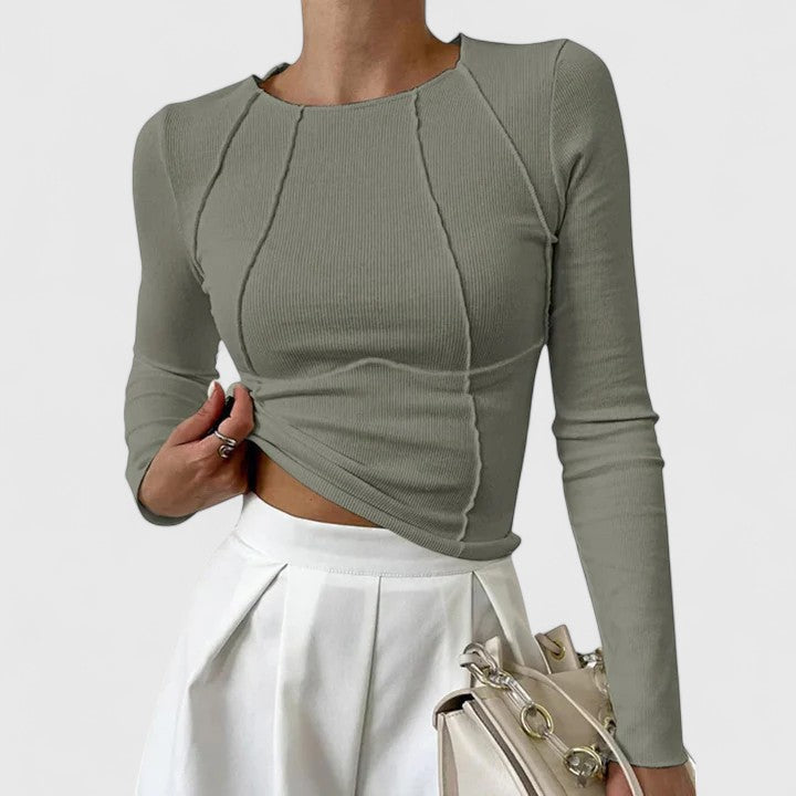 Rozminda | Elegant Long Sleeve Top