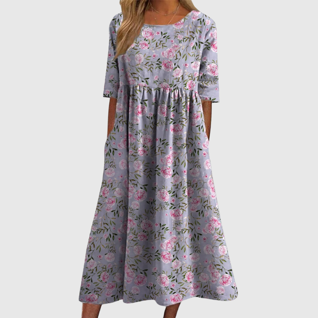 Calira | Relaxed Floral Midi Dress