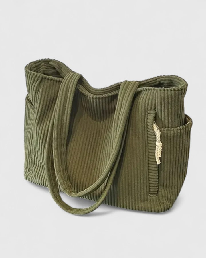 Angelique | Sophisticated Cord Tote Bag