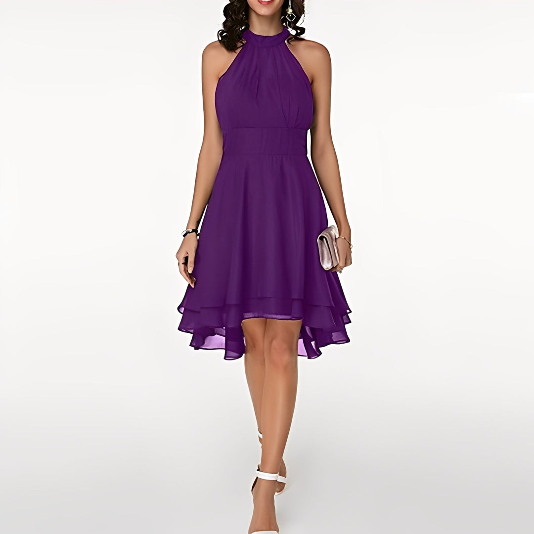 Melissa - Chiffon Halter Dress
