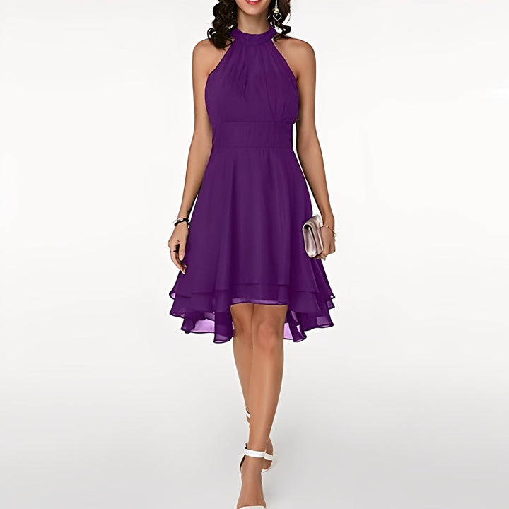 Melissa - Chiffon Halter Dress