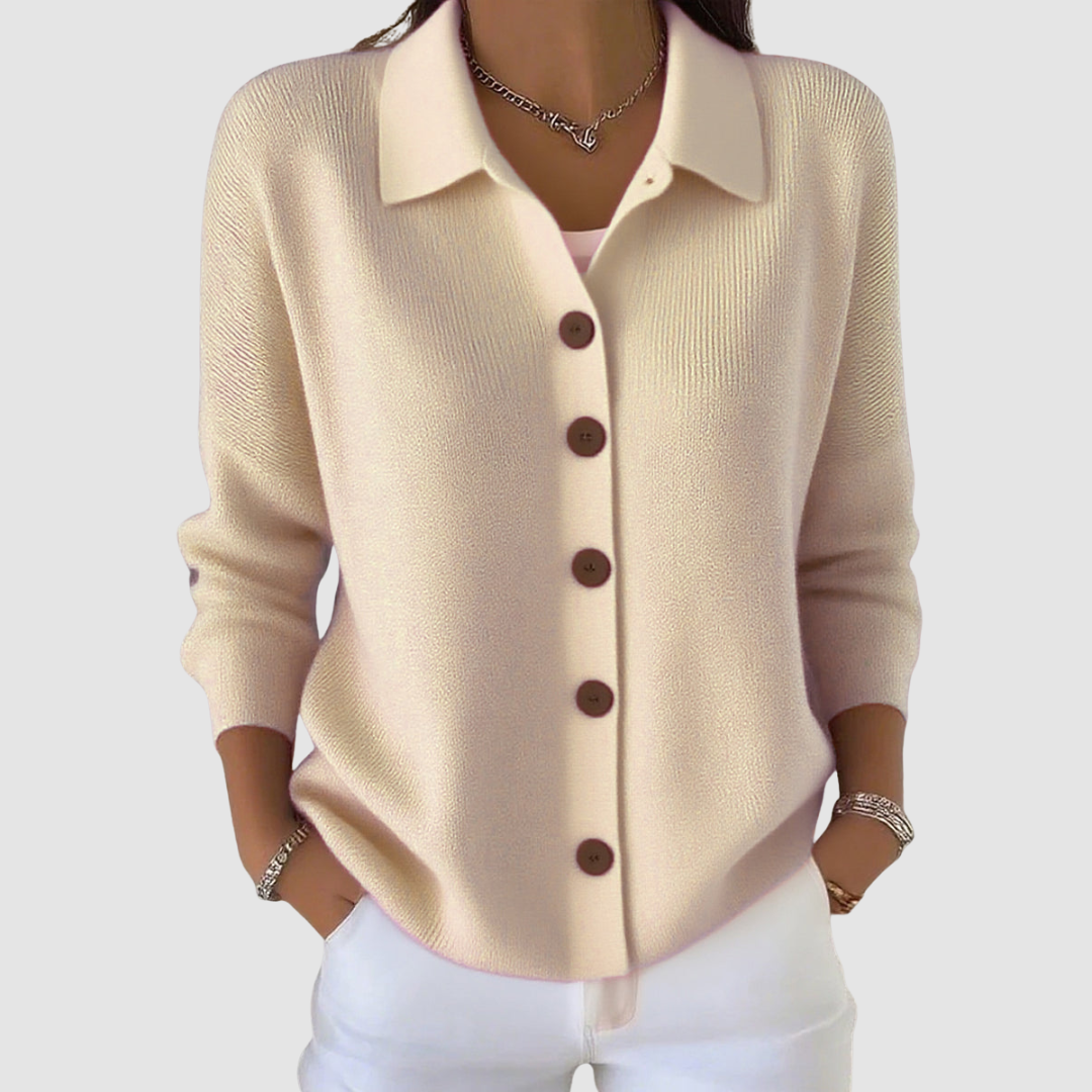 Elodie - Knitted Cardigan With Buttons