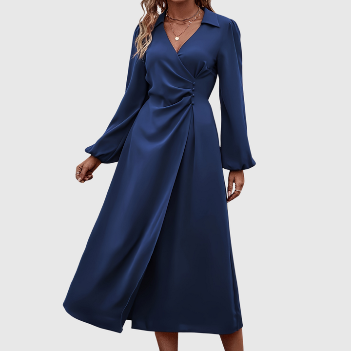 Islanna | Twist Front Midi Dress