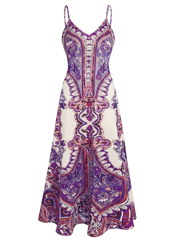 Ottilie | Boho Floral Sleeveless Dress