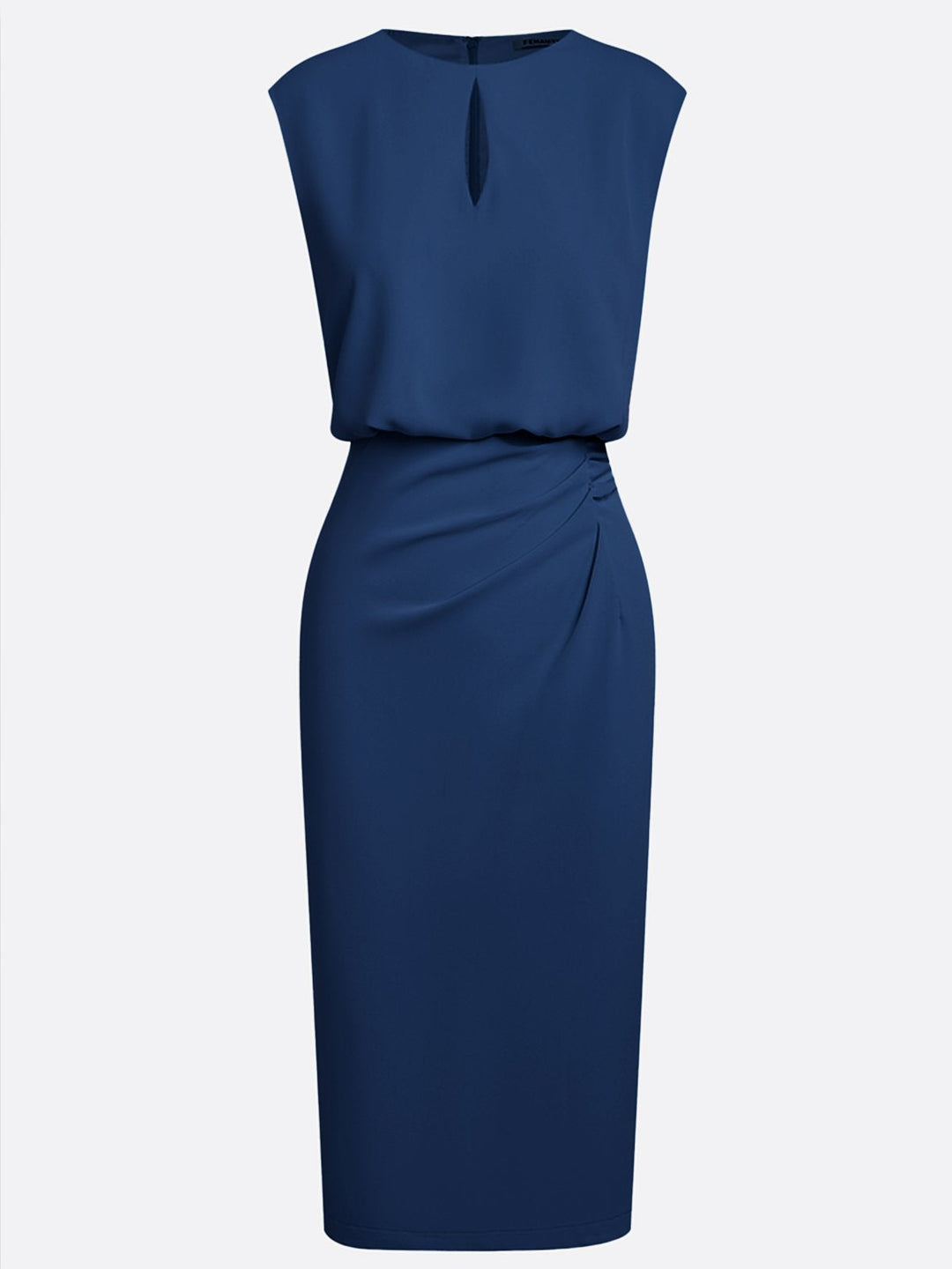 María | Chic Draped Midi Dress