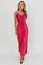 Aurélie | Backless Maxi Dress - Berry