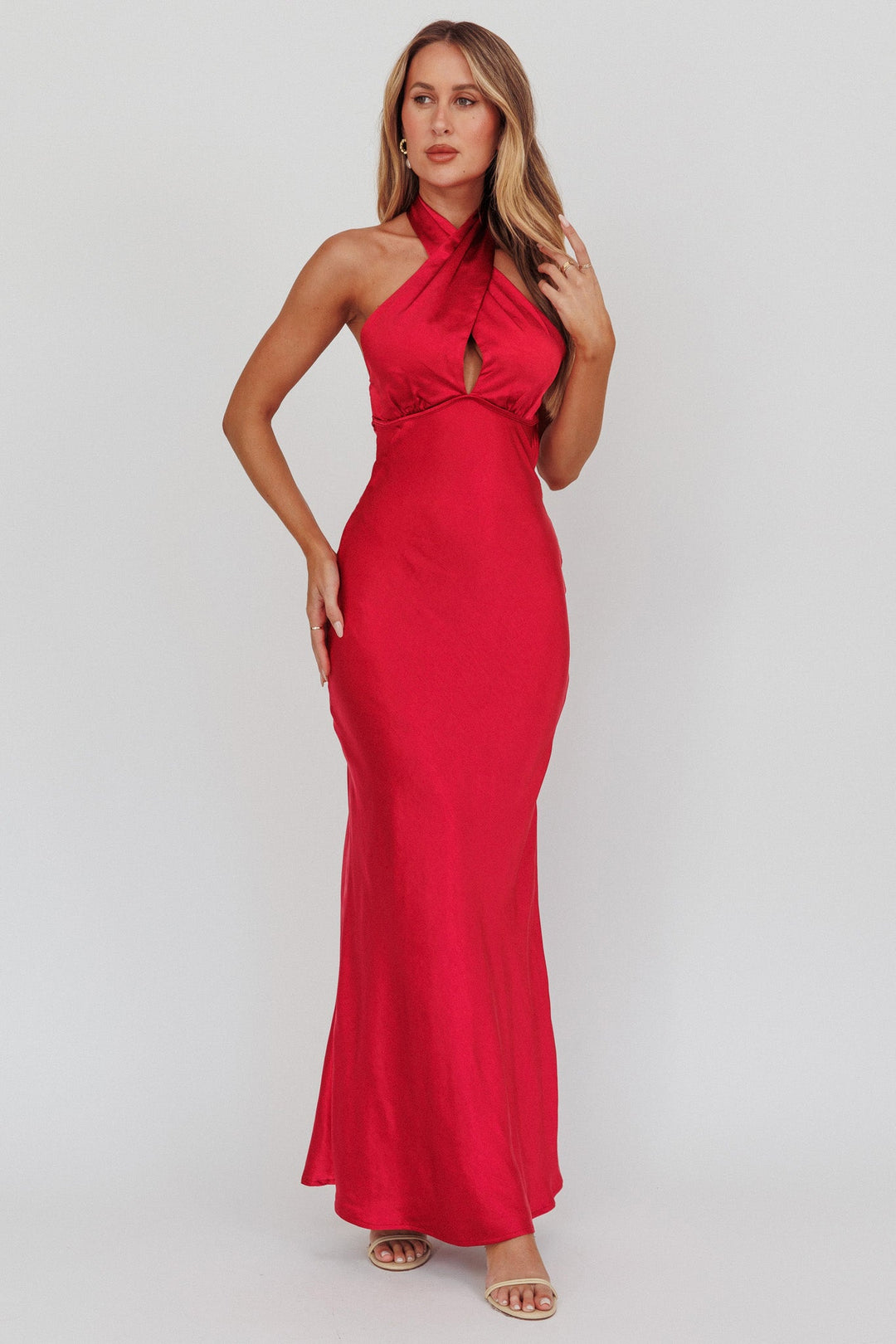 Honeymoon | Backless Halterneck Maxi Dress