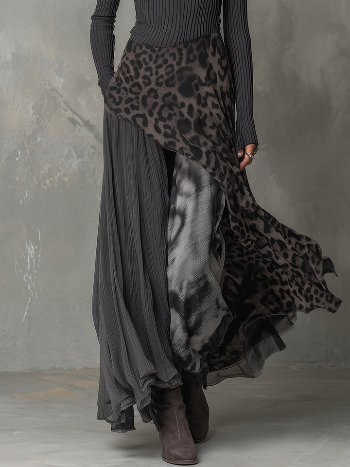 Carmen | Bohemian Leopard Print Maxi Dress