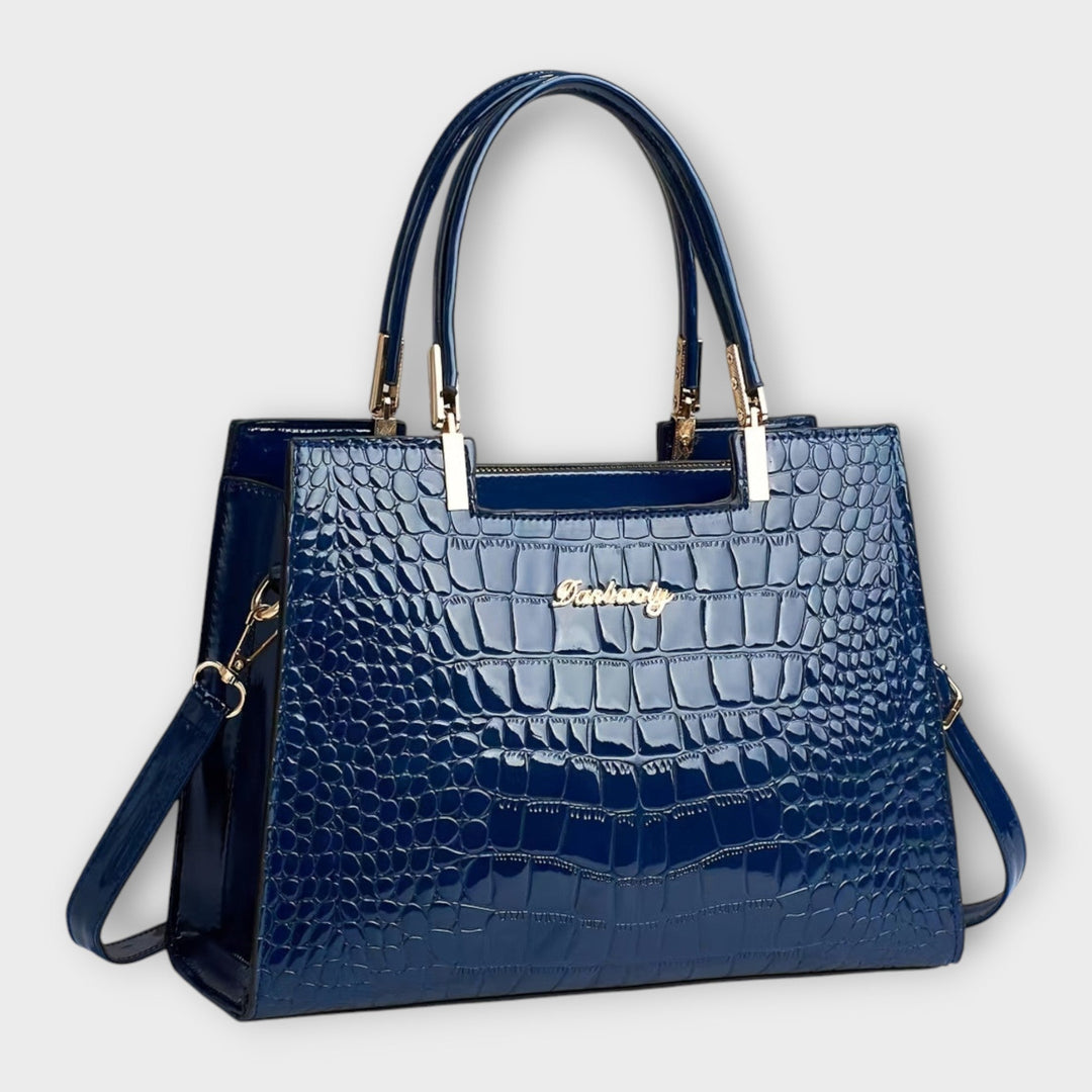 Crovella | Glossy Crocodile Handbag –
