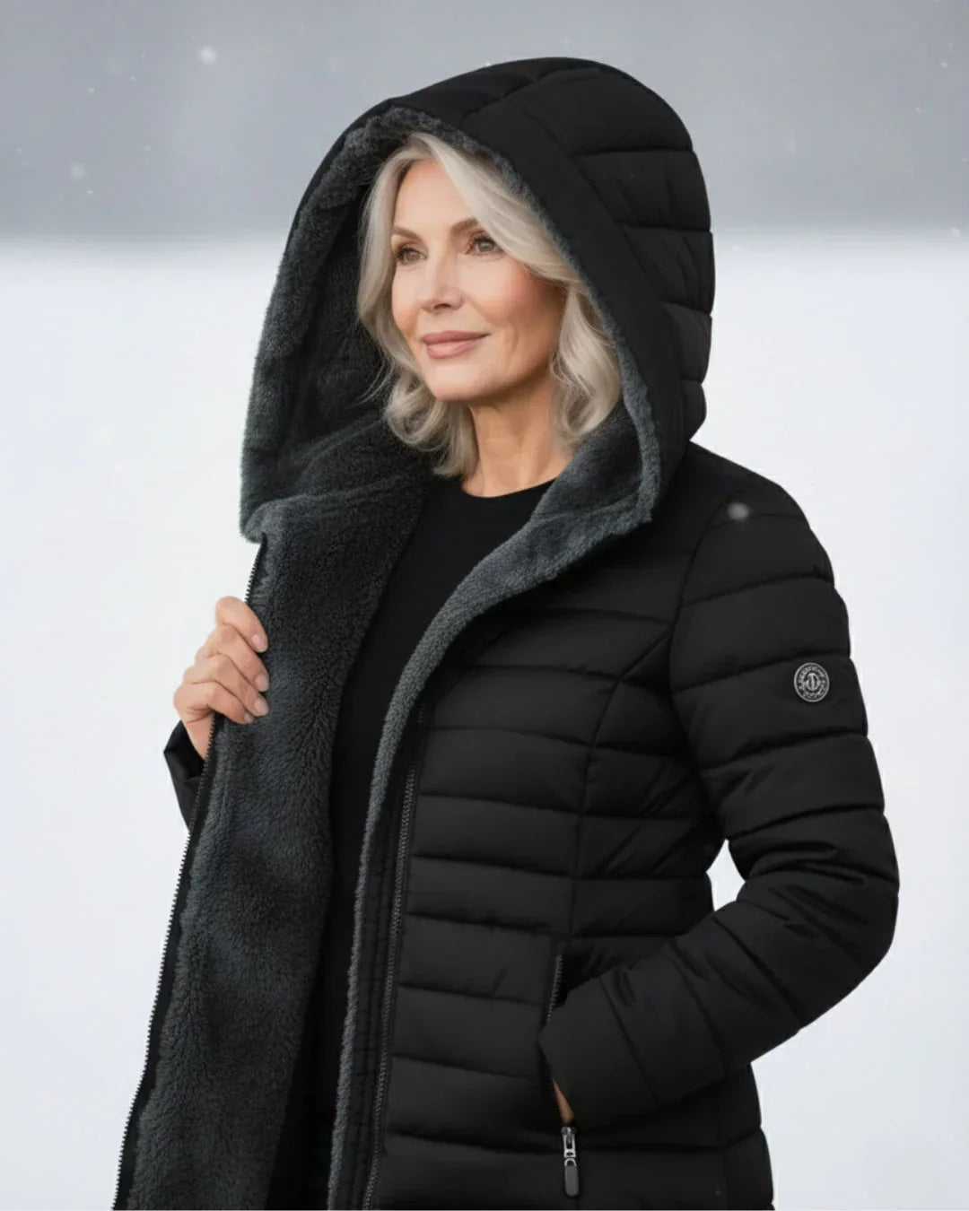 Olivia | Winter jacket with a warm hood