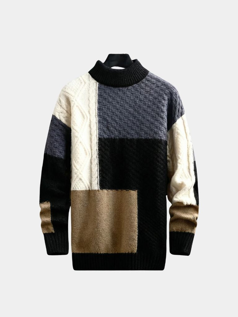 Valerio | Mosaic Artisan Knit Sweater