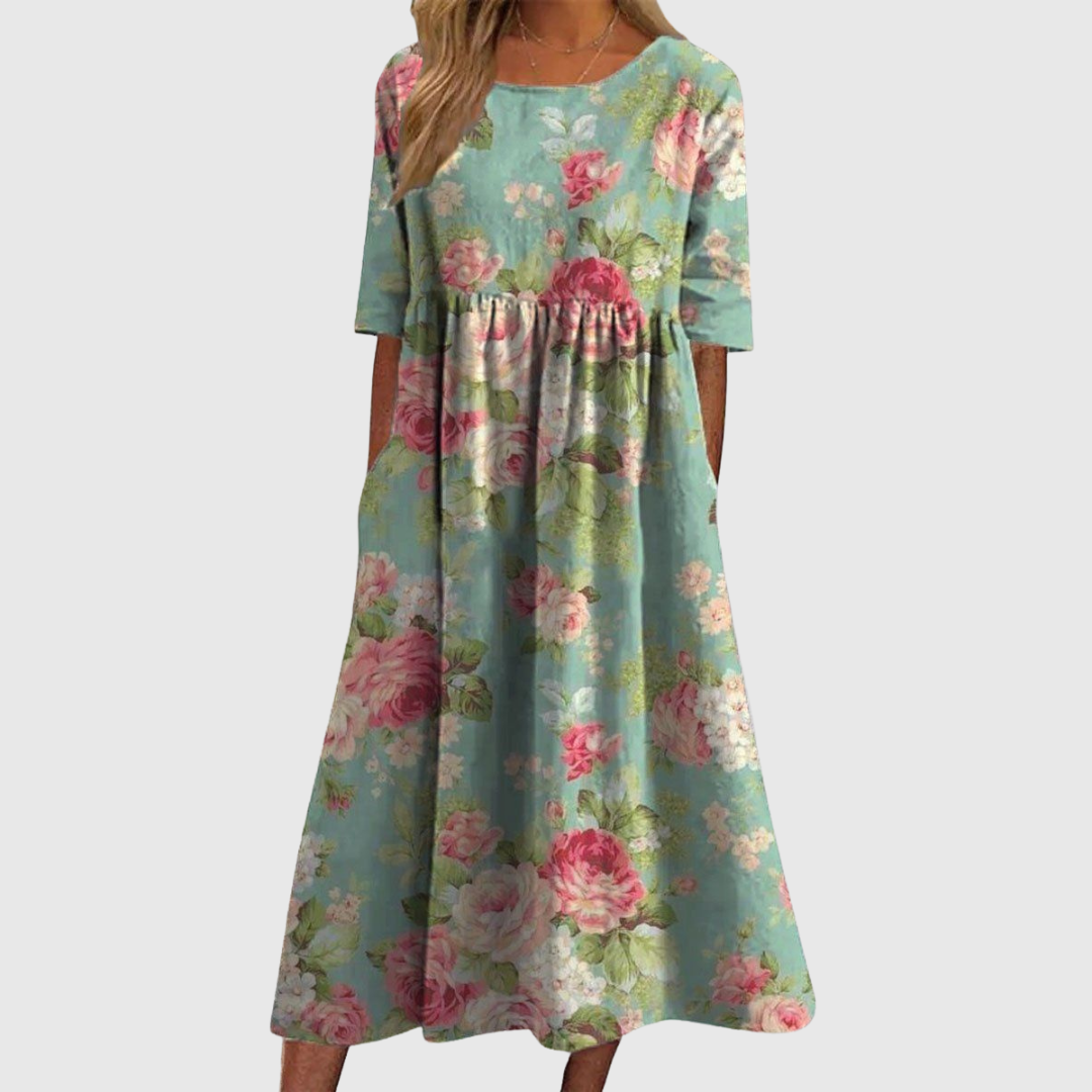 Calira | Relaxed Floral Midi Dress