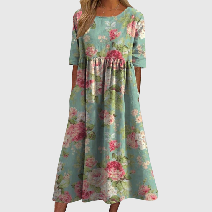 Calira | Relaxed Floral Midi Dress