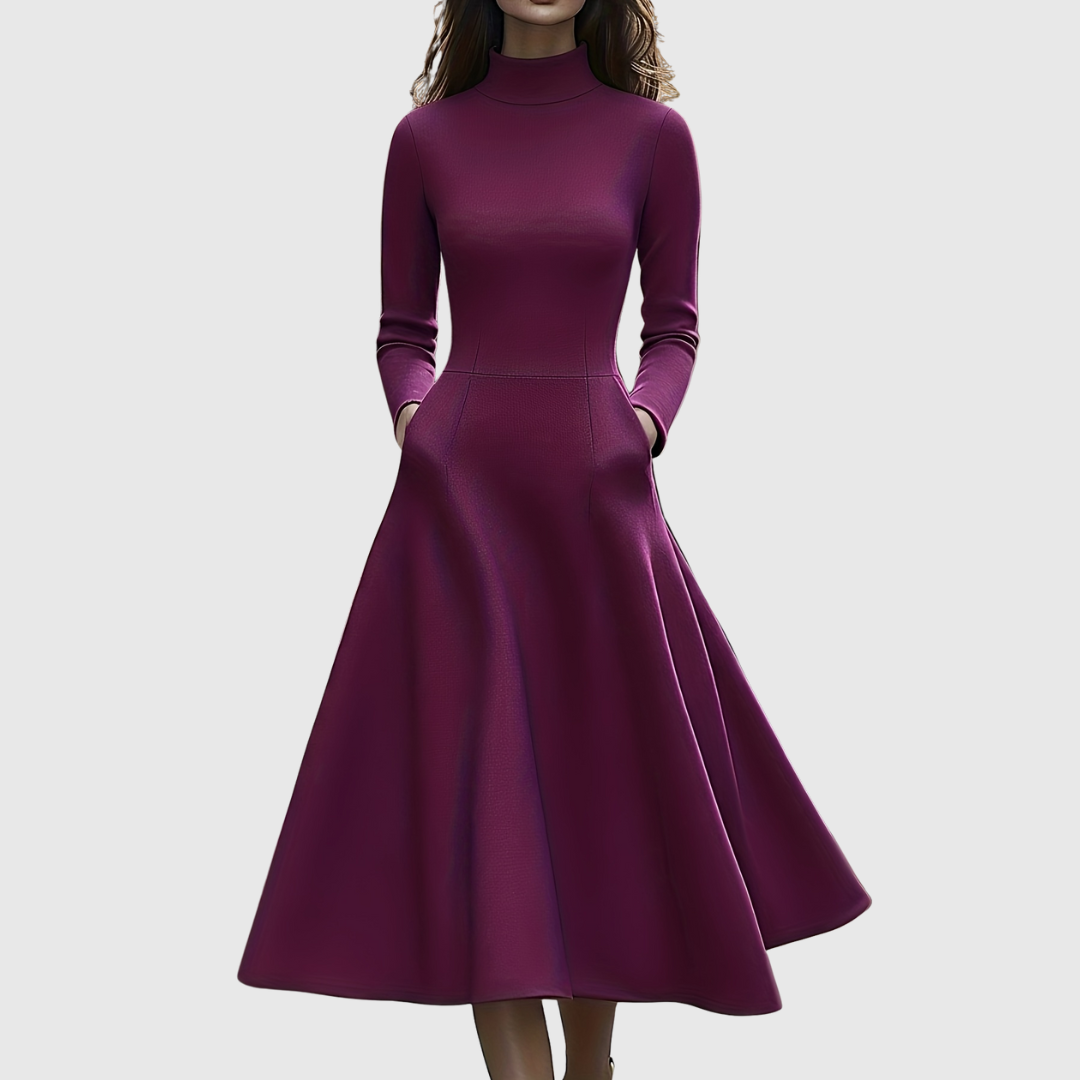 Lillie | High-Neck A-Line Dress