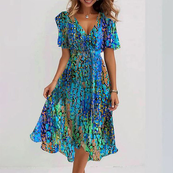 Lyara | Breezy Blue Midi Dress