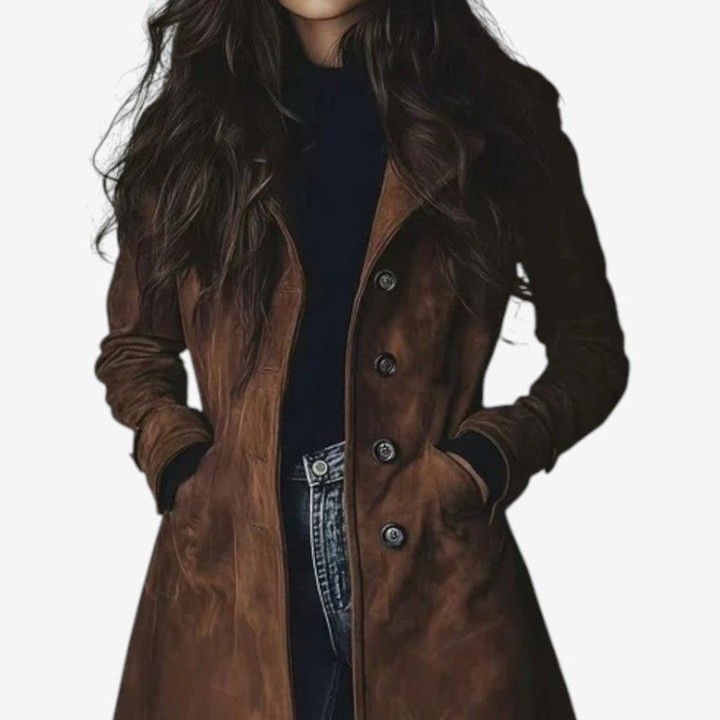 Sygrid™ – Elegant Long Coat for Timeless Warmth & Style