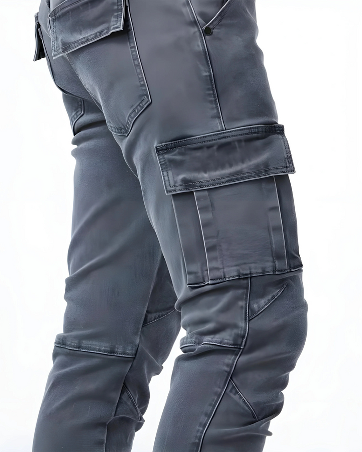 Navy Stretch Cargo Pants