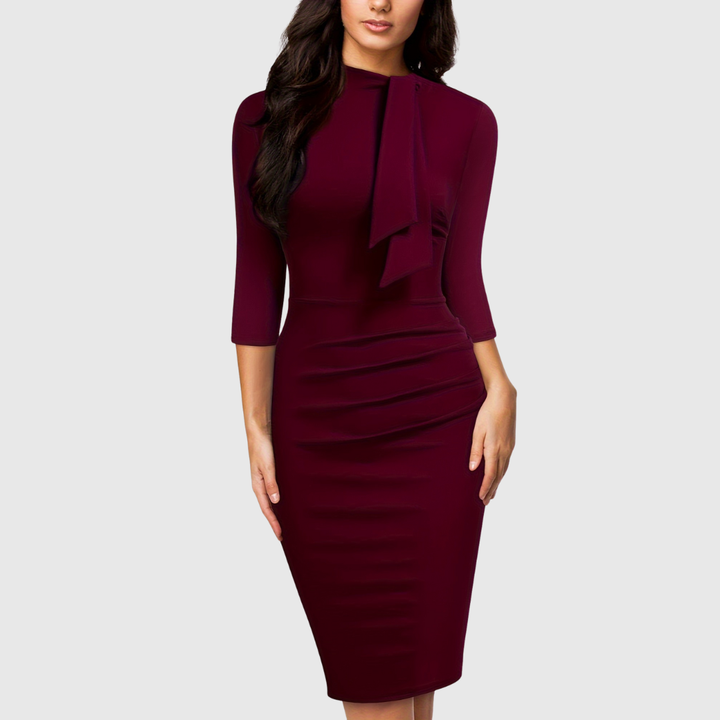 Hariethe | Tie-Neck Sheath Dress
