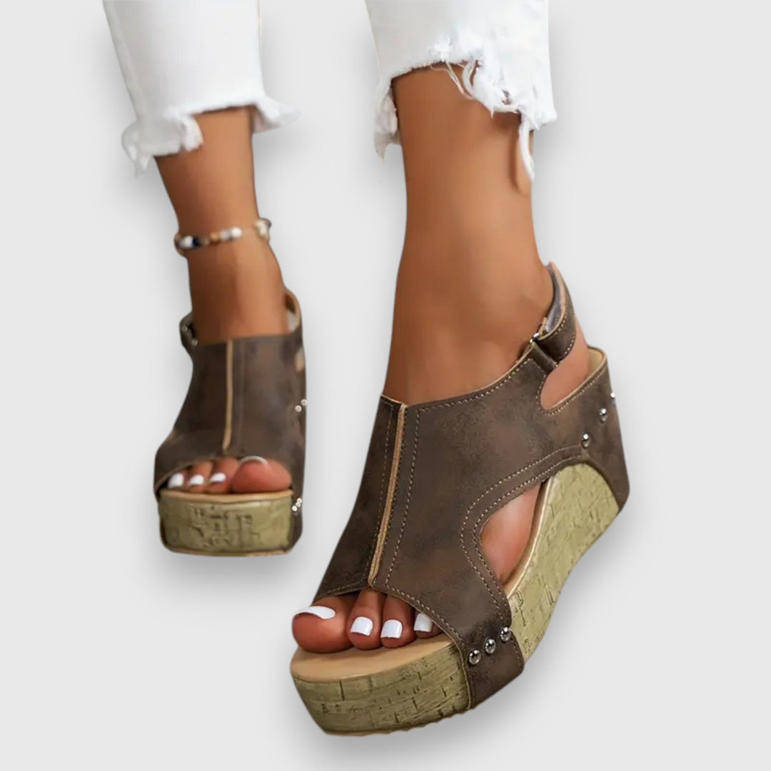 Mia | Retro Platform Sandals