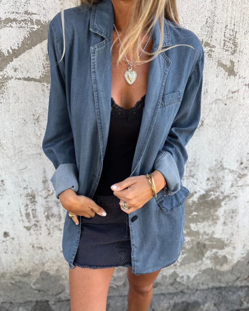 Ivey | Casual Denim Blazer