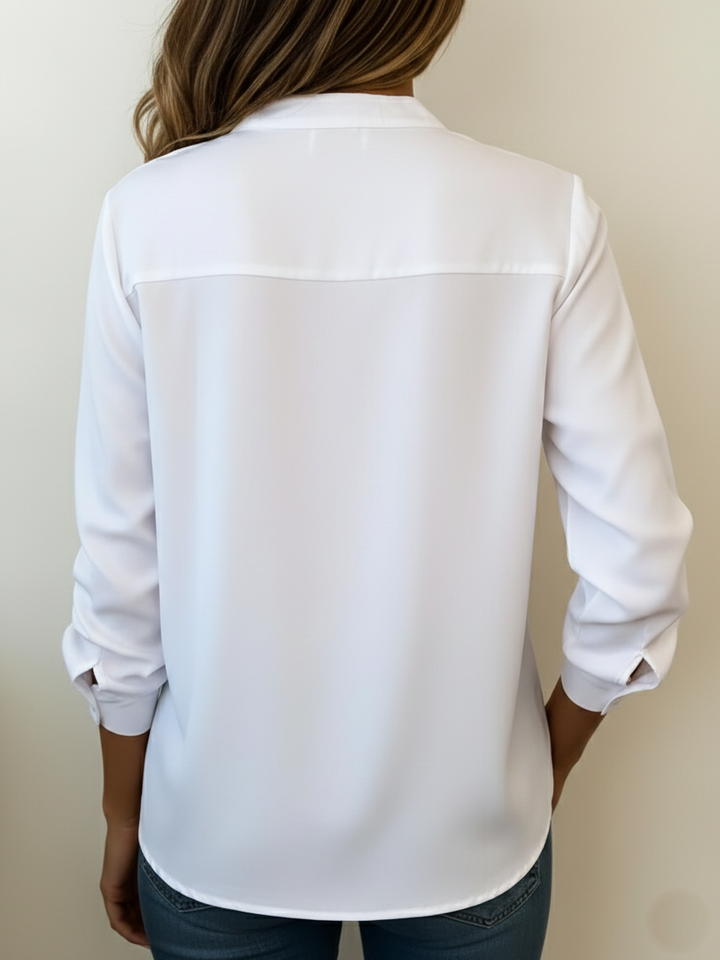 Evanthe | Minimalist V-Neck Blouse
