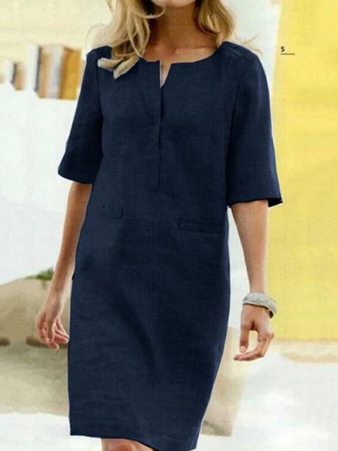Keziah | Elegant Linen Shirt Dress