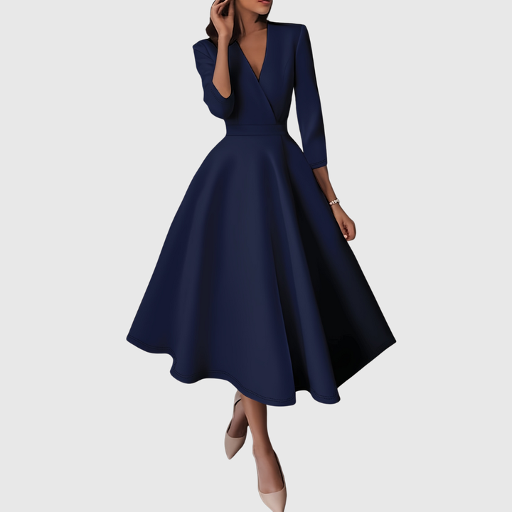 Avelie | High-Waisted Midi Dress