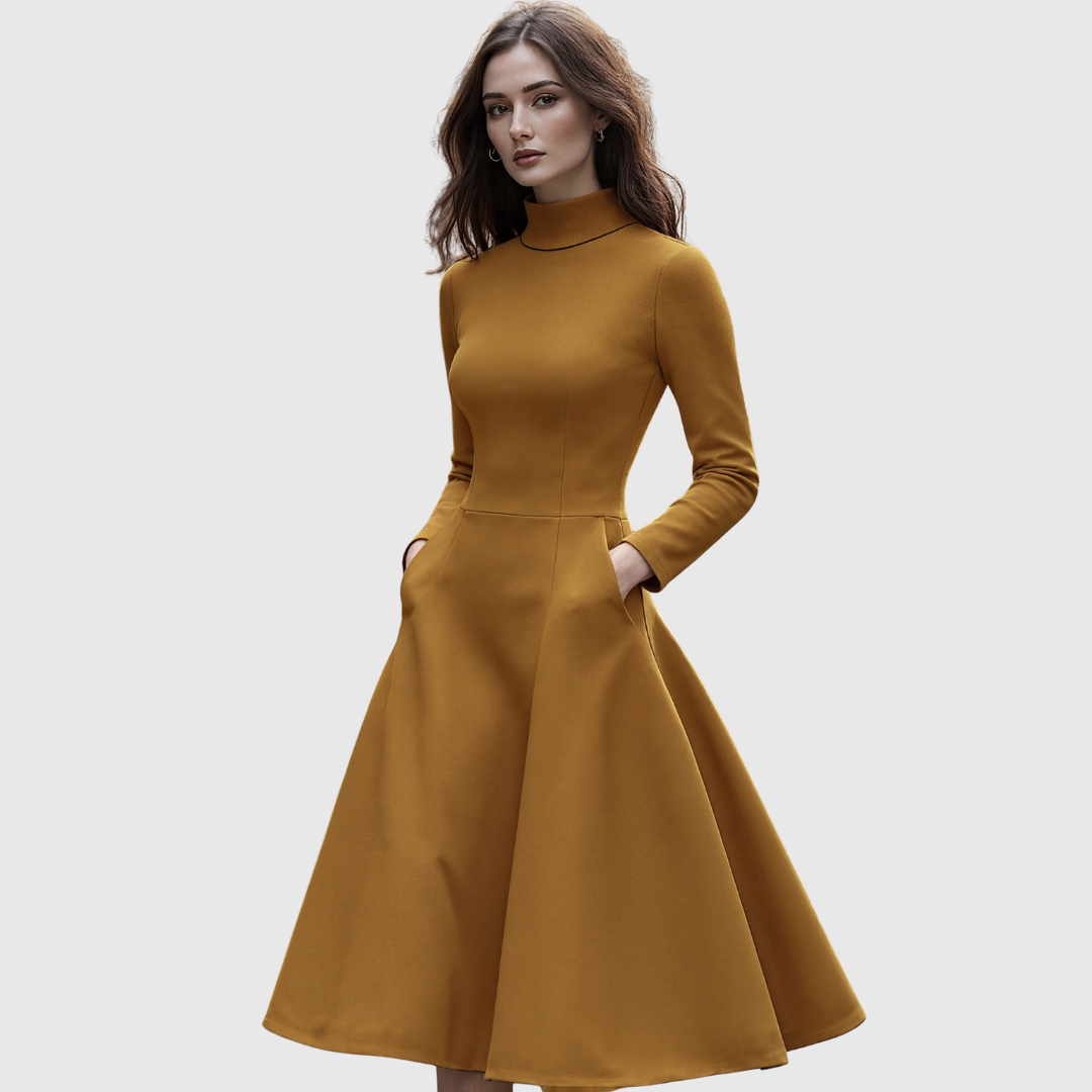 Lillie | High-Neck A-Line Dress