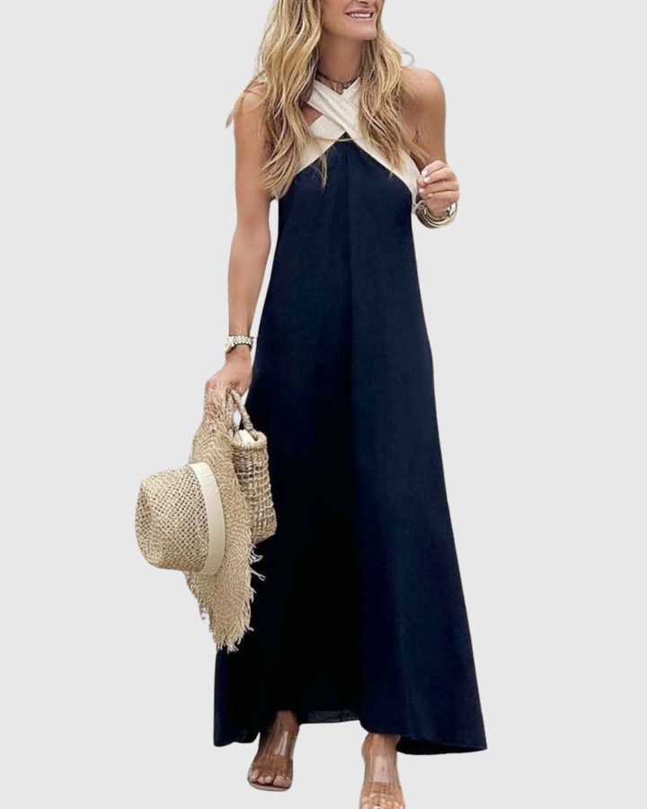 Calira | Cross-Neck Summer Dress