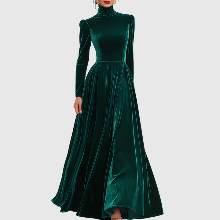 Soophie | Velvet High Neck Dress