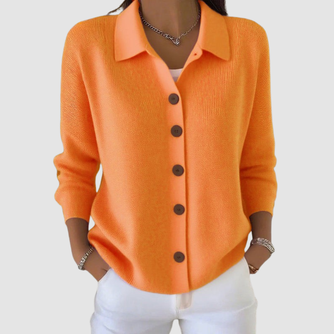 Elodie - Knitted Cardigan With Buttons