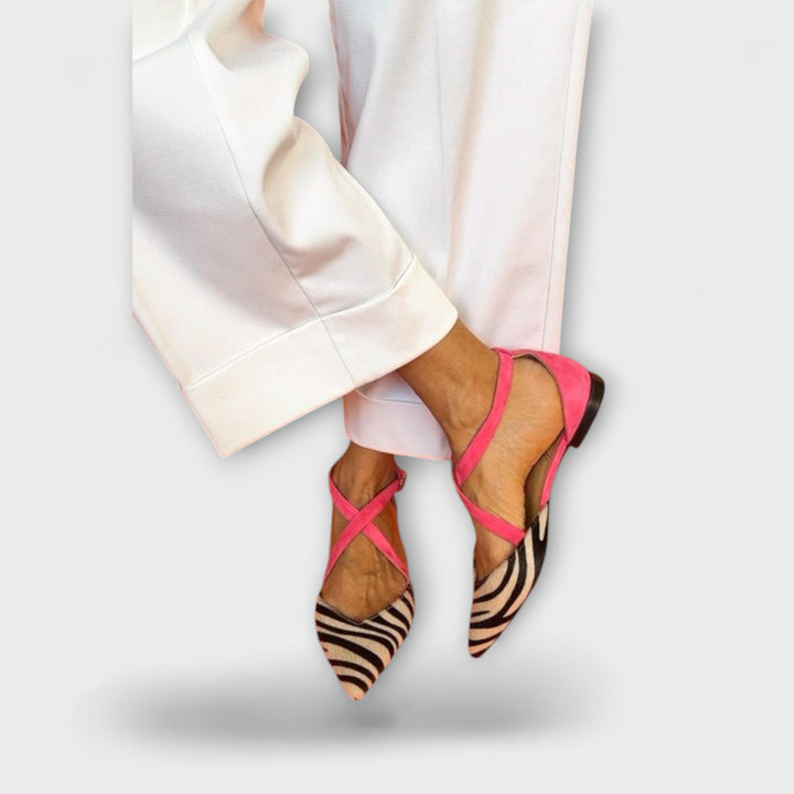 Zarella | Zebra Print Flats