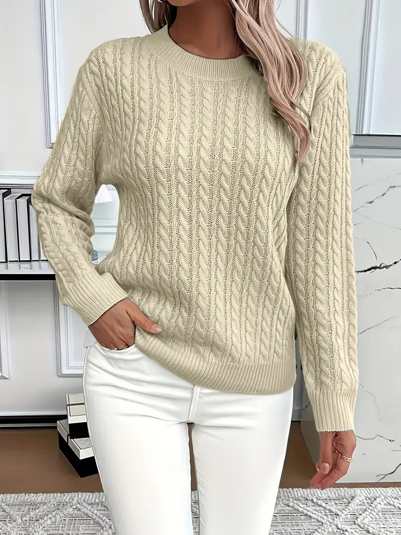 Amelia - Classic Cable Knit Jumper