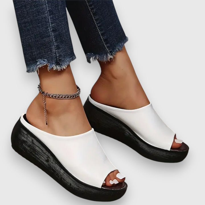 Amelie | Soft Faux Leather Sandals