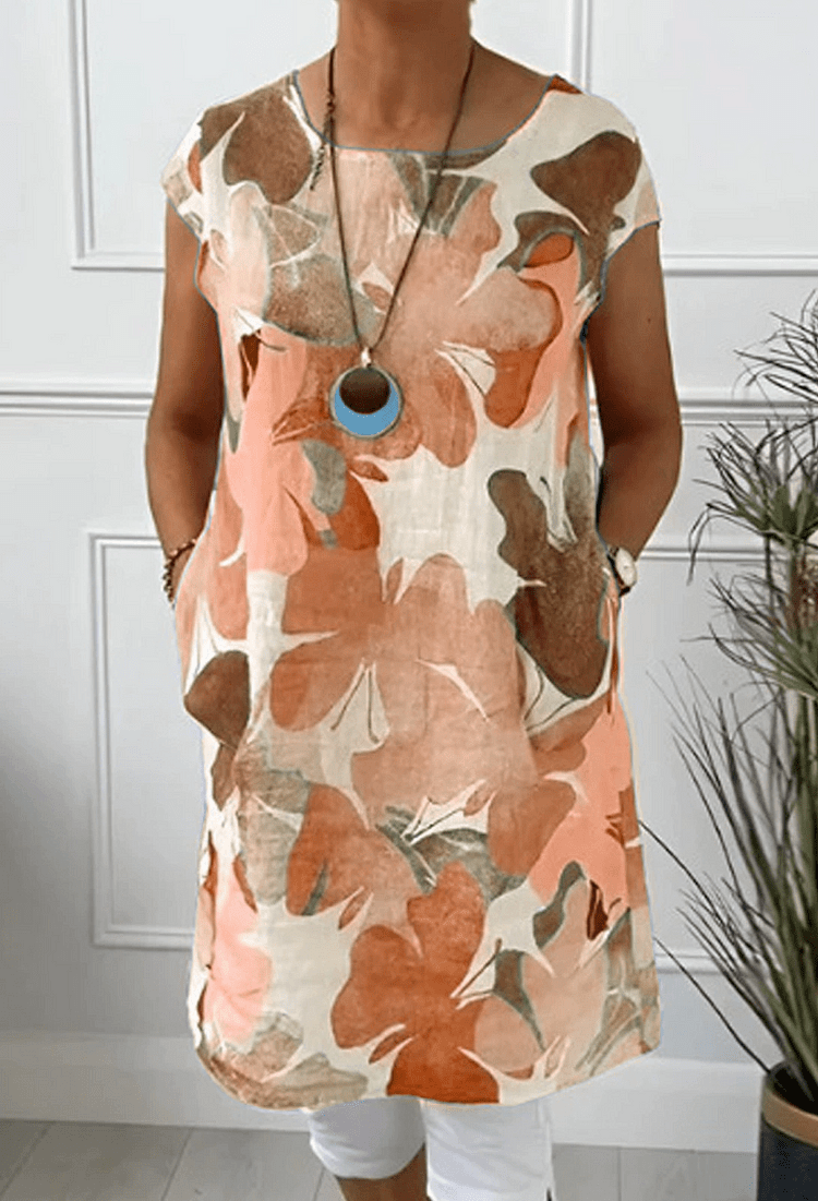 Mina | Elegant Floral Midi Dress