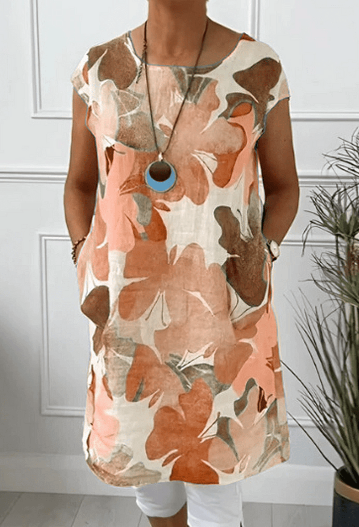 Mina | Elegant Floral Midi Dress