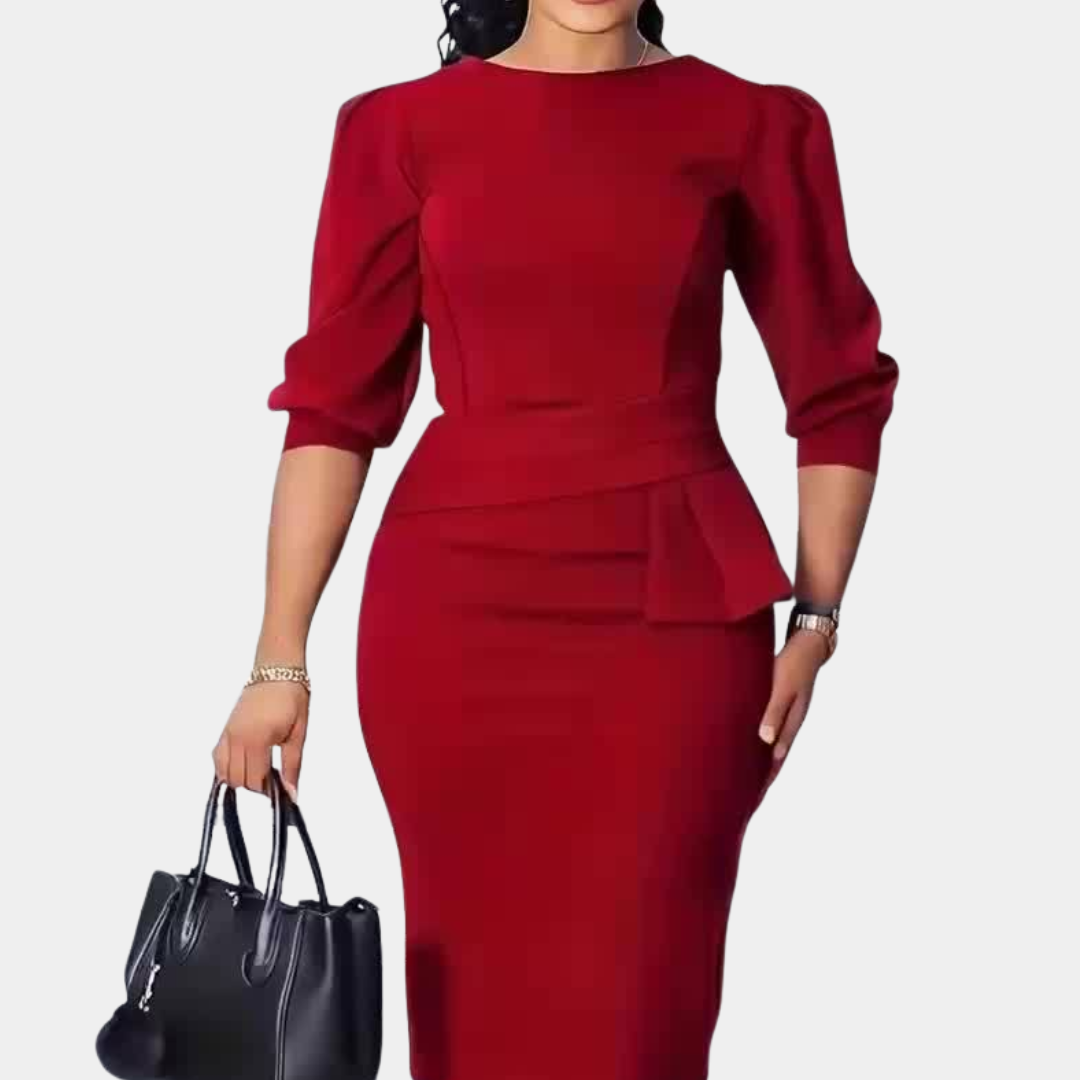Evara | Ruffle Waist Dress