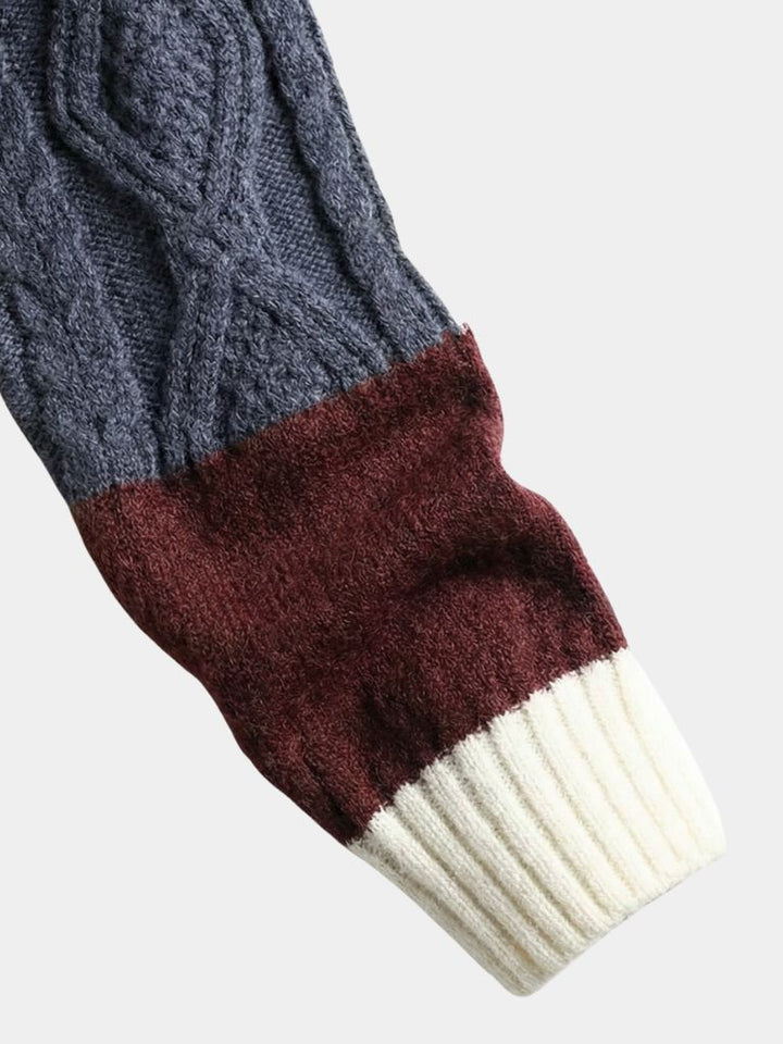 Valerio | Mosaic Artisan Knit Sweater