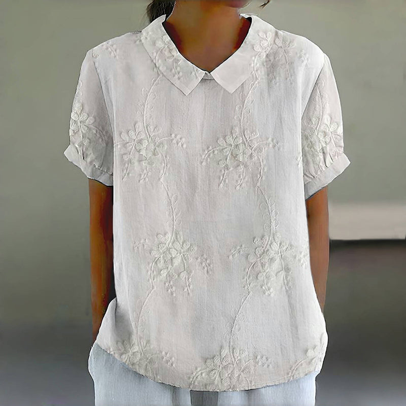 Sofia | Floral Collar Blouse
