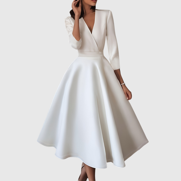 Avelie | High-Waisted Midi Dress