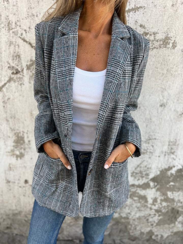 Fleur | Stylish Check Jacket