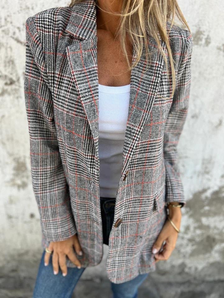 Fleur | Stylish Check Jacket