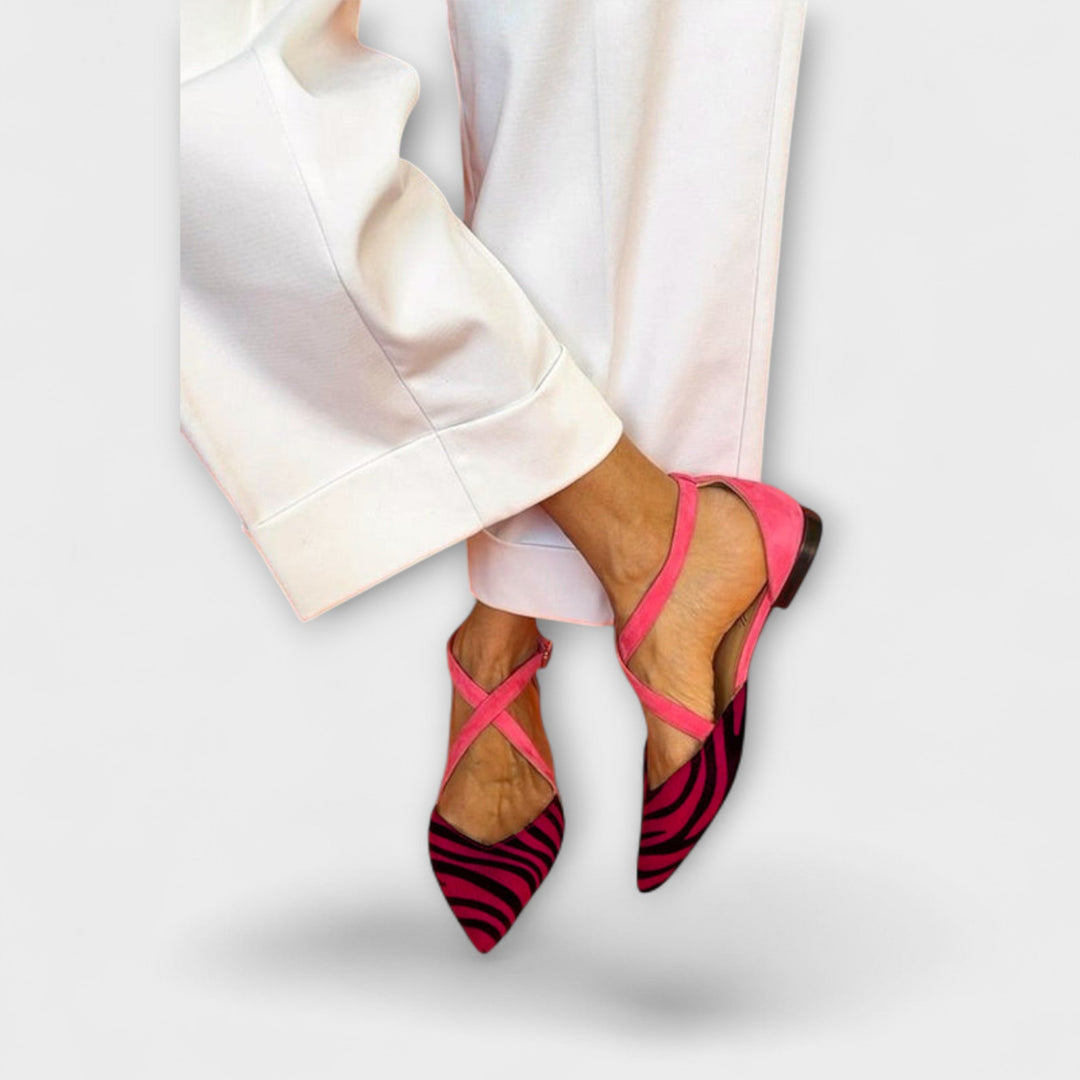Zarella | Zebra Print Flats