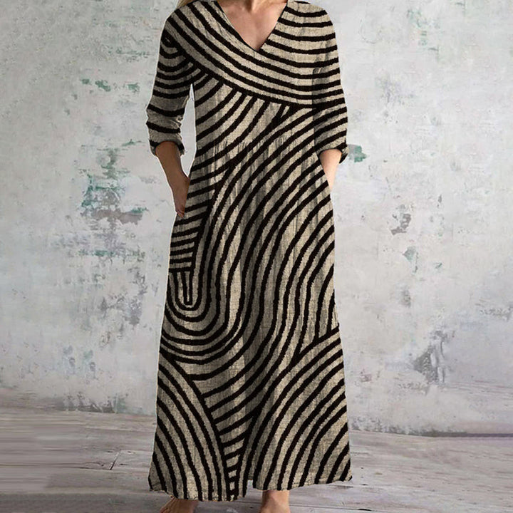 Livia | Striped Maxi Dress